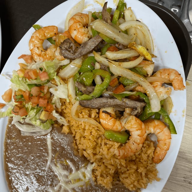 Shrimp Fajita Plate.