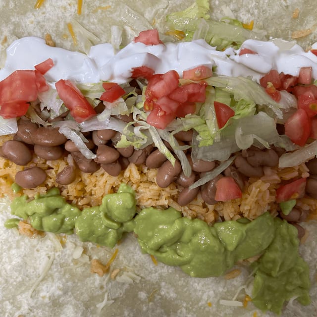 No Meat Burrito.